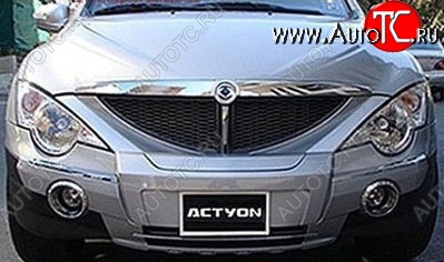 17 849 р. Накладка на передний бампер CT SSANGYONG Actyon 1 (2006-2010) (Неокрашенная)  с доставкой в г. Воронеж