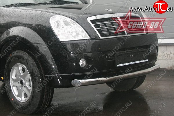 12 239 р. Защита переднего бампера одинарная Souz-96 (d76)  SSANGYONG Rexton  Y250 (2006-2012)  с доставкой в г. Воронеж