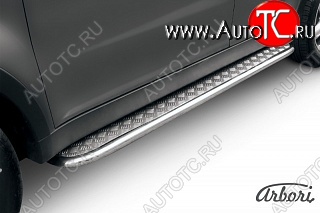 13 049 р. Защита штатных порогов с листом Arbori SSANGYONG Actyon дорестайлинг (2010-2013)  с доставкой в г. Воронеж