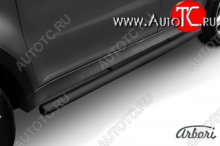6 569 р. Защита порогов Arbori SSANGYONG Actyon дорестайлинг (2010-2013)  с доставкой в г. Воронеж