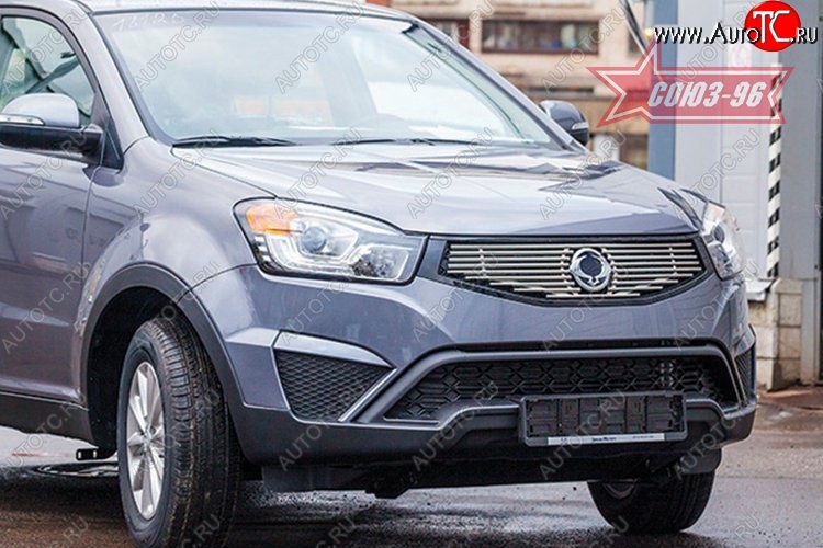8 819 р. Декоративные элементы решетки радиатора Souz-96 (d10) SSANGYONG Actyon рестайлинг (2013-2021)  с доставкой в г. Воронеж