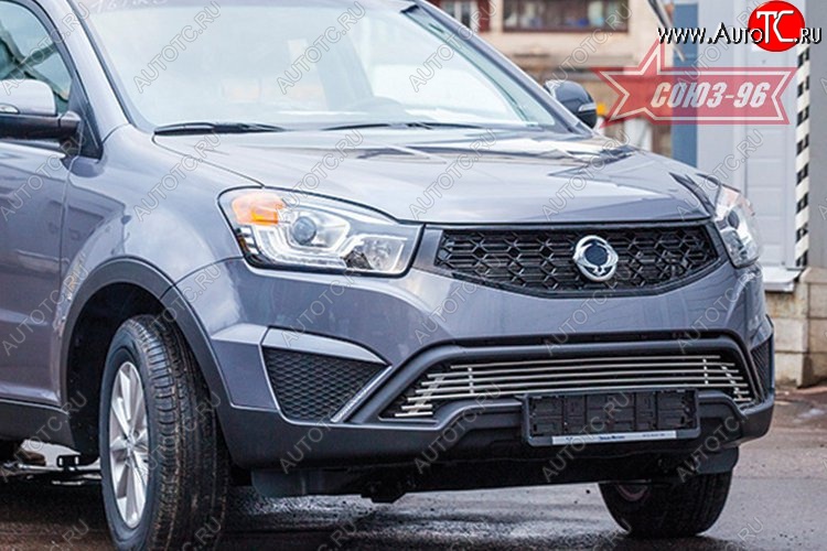7 919 р. Декоративный элемент воздухозаборника Souz-96 (d10)  SSANGYONG Actyon (2013-2021) рестайлинг  с доставкой в г. Воронеж