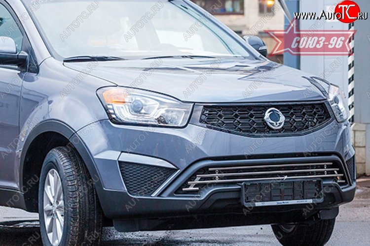 8 414 р. Декоративный элемент воздухозаборника Souz-96 (d16) SSANGYONG Actyon рестайлинг (2013-2021)  с доставкой в г. Воронеж