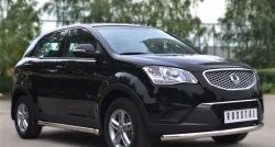 70 999 р. Защита порогов из круглой трубы диаметром 63 мм Russtal SSANGYONG Actyon дорестайлинг (2010-2013) (Защита порогов с со скосами на торцах (вариант 1))  с доставкой в г. Воронеж. Увеличить фотографию 10