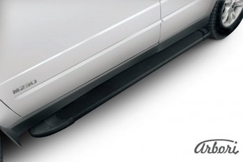 11 609 р. Порожки для ног Arbori Optima Black SSANGYONG Kyron рестайлинг (2007-2016)  с доставкой в г. Воронеж. Увеличить фотографию 2