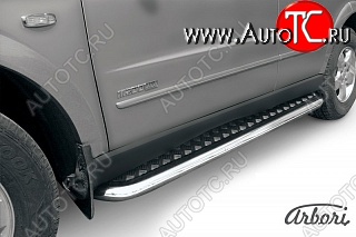 14 579 р. Защита штатных порогов с листом Arbori  SSANGYONG Kyron (2007-2016) рестайлинг  с доставкой в г. Воронеж