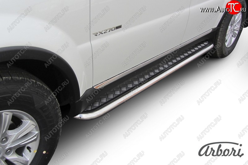 14 291 р. Защита штатных порогов с листом Arbori  SSANGYONG Rexton  Y290 (2012-2017)  с доставкой в г. Воронеж