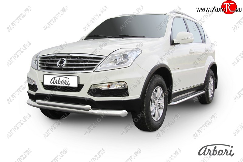 15 749 р. Обвес переднего бампера Arbori SSANGYONG Rexton Y290 (2012-2017)  с доставкой в г. Воронеж