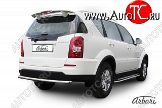 8 549 р. Защита заднего бампера Arbori  SSANGYONG Rexton  Y290 (2012-2017)  с доставкой в г. Воронеж