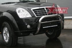 17 819 р. Защита переднего бампера Souz-96 (d76) SSANGYONG Rexton Y250 (2006-2012)  с доставкой в г. Воронеж. Увеличить фотографию 1