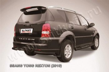 6 949 р. Уголки d76  SSANGYONG Rexton  Y250 (2006-2012) (Цвет: серебристый)  с доставкой в г. Воронеж. Увеличить фотографию 1