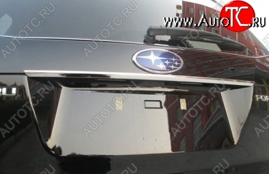 2 199 р. Верхняя накладка на крышку багажника СТ Subaru Forester SJ рестайлинг (2016-2019)  с доставкой в г. Воронеж