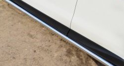 69 999 р. Защита порогов из круглой трубы диаметром 63 мм Russtal Subaru Forester SJ дорестайлинг (2012-2016) (Защита порогов с со скосами на торцах (вариант 1))  с доставкой в г. Воронеж. Увеличить фотографию 2