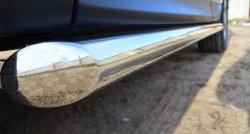 69 999 р. Защита порогов из круглой трубы диаметром 63 мм Russtal Subaru Forester SJ дорестайлинг (2012-2016) (Защита порогов с со скосами на торцах (вариант 1))  с доставкой в г. Воронеж. Увеличить фотографию 3