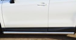 69 999 р. Защита порогов из круглой трубы диаметром 63 мм Russtal Subaru Forester SJ дорестайлинг (2012-2016) (Защита порогов с со скосами на торцах (вариант 1))  с доставкой в г. Воронеж. Увеличить фотографию 5