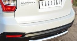 15 999 р. Одинарная защита заднего бампера из трубы диаметром 76 мм SLITKOFF  Subaru Forester  SJ (2012-2016) дорестайлинг  с доставкой в г. Воронеж. Увеличить фотографию 2