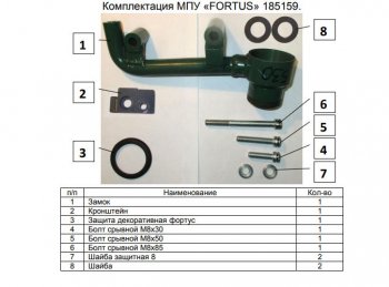 11 749 р. Замок КПП FORTUS АТ+ Subaru Forester SK/S14 дорестайлинг (2018-2021)  с доставкой в г. Воронеж. Увеличить фотографию 3