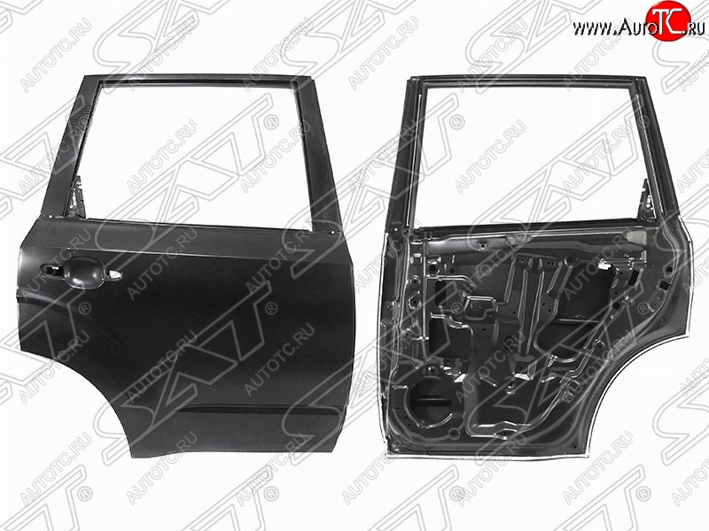 14 449 р. Правая дверь задняя SAT  Subaru Forester  SH (2008-2013) (Неокрашенная)  с доставкой в г. Воронеж