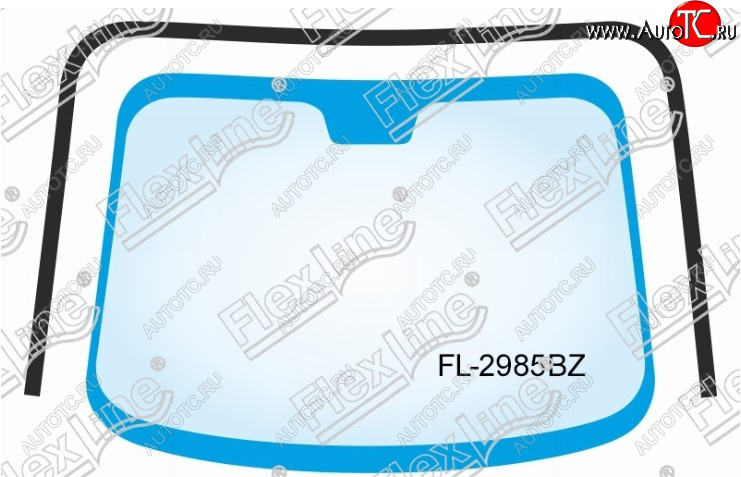2 599 р. Молдинг лобового стекла FlexLine  Subaru Forester  SH (2008-2013)  с доставкой в г. Воронеж