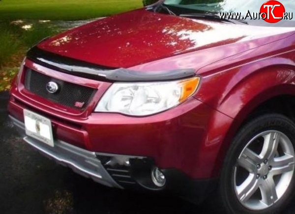 3 299 р. Дефлектор капота NovLine Subaru Forester SH (2008-2013)  с доставкой в г. Воронеж