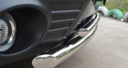 18 399 р. Защита переднего бампера (2 трубыØ63 и 42 мм, нержавейка) SLITKOFF  Subaru Forester  SH (2008-2013)  с доставкой в г. Воронеж. Увеличить фотографию 3