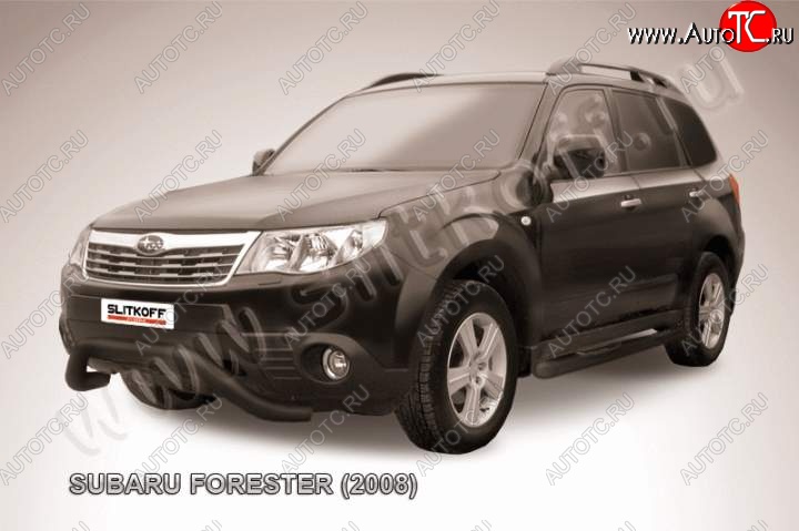17 949 р. Кенгурятник d76 мини Subaru Forester SH (2008-2013) (Цвет: серебристый)  с доставкой в г. Воронеж