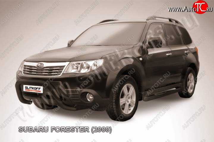 18 999 р. Кенгурятник d76 низкий рама  Subaru Forester  SH (2008-2013) (Цвет: серебристый)  с доставкой в г. Воронеж