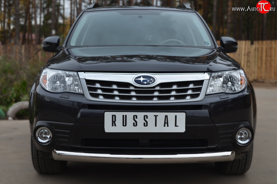 15 999 р. Одинарная защита переднего бампера диаметром 76 мм SLITKOFF Subaru Forester SH (2008-2013)  с доставкой в г. Воронеж
