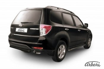 7 019 р. Защита заднего бампера Arbori  Subaru Forester  SH (2008-2013)  с доставкой в г. Воронеж. Увеличить фотографию 1