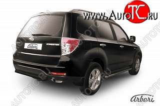 7 019 р. Защита заднего бампера Arbori Subaru Forester SH (2008-2013)  с доставкой в г. Воронеж