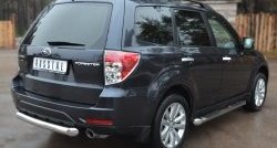 15 999 р. Одинарная защита заднего бампера из трубы диаметром 76 мм SLITKOFF Subaru Forester SH (2008-2013)  с доставкой в г. Воронеж. Увеличить фотографию 4