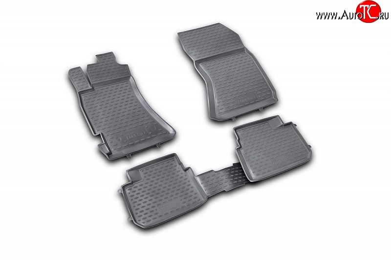 2 799 р. Коврики в салон Element 4 шт. (полиуретан) (2.5 XT) Subaru Forester SH (2008-2013)  с доставкой в г. Воронеж