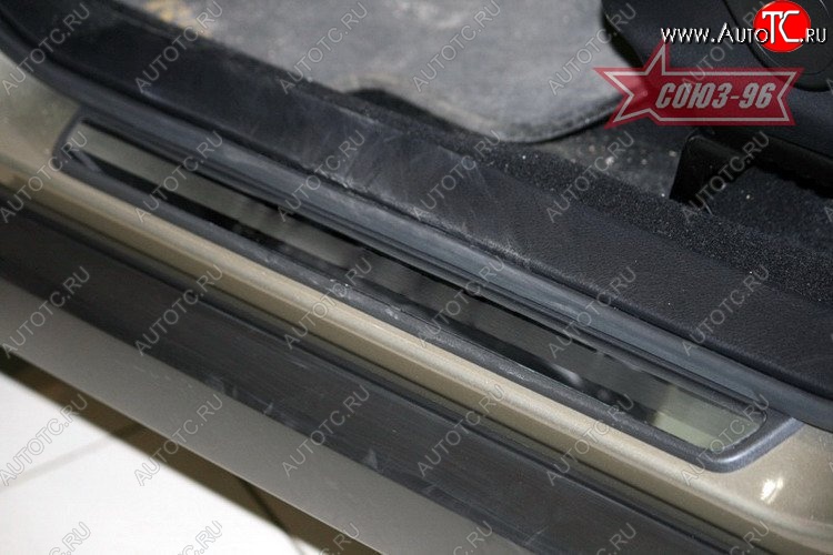 2 564 р. Накладки на внутреннюю пластиковую часть порога Souz-96  Subaru Forester  SH (2008-2013)  с доставкой в г. Воронеж