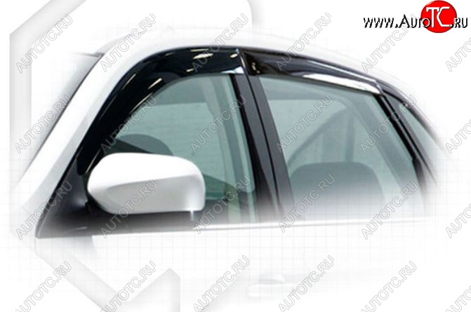 1 899 р. Дефлектора окон CA-Plastic  Subaru Impreza  GE (2007-2012) седан (Classic полупрозрачный, Без хром.молдинга, Крепление только на скотч)  с доставкой в г. Воронеж