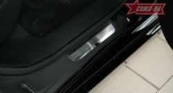 2 564 р. Накладки на внутреннюю пластиковую часть порога Souz-96 Subaru Impreza GE седан (2007-2012)  с доставкой в г. Воронеж. Увеличить фотографию 2