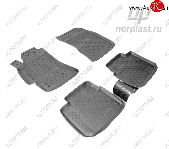 2 999 р. Коврики салонные Noplast Subaru Legacy BN/B15 рестайлинг седан (2017-2025)  с доставкой в г. Воронеж