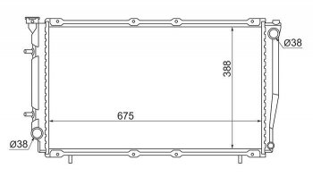 9 299 р. Радиатор двигателя SAT Subaru Legacy BD/B11 седан дорестайлинг (1993-1996)  с доставкой в г. Воронеж. Увеличить фотографию 1