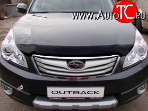 3 299 р. Дефлектор капота NovLine Subaru Outback BR/B14 дорестайлинг универсал (2009-2013)  с доставкой в г. Воронеж