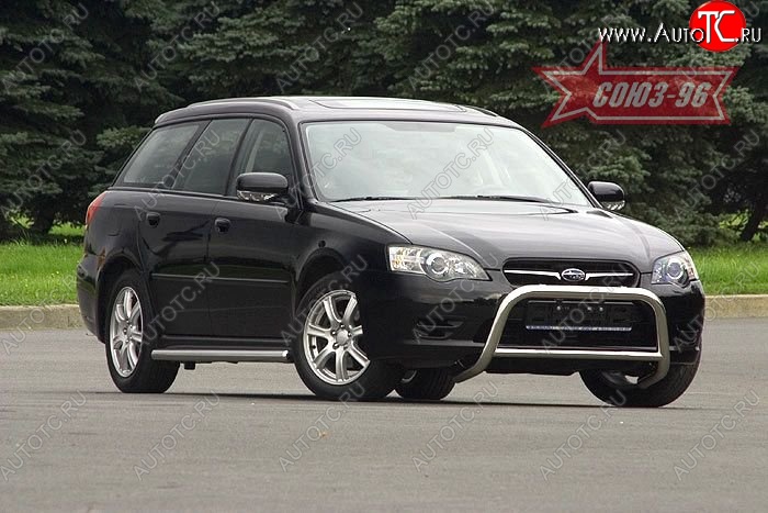 9 224 р. Защита переднего бампера Souz-96 (d60)  Subaru Outback  BP (2003-2006) дорестайлинг универсал  с доставкой в г. Воронеж