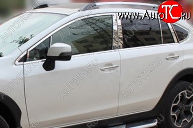 13 299 р. Накладки на стойки дверей СТ Subaru XV GP/G33 дорестайлинг (2012-2016) (Неокрашенные)  с доставкой в г. Воронеж