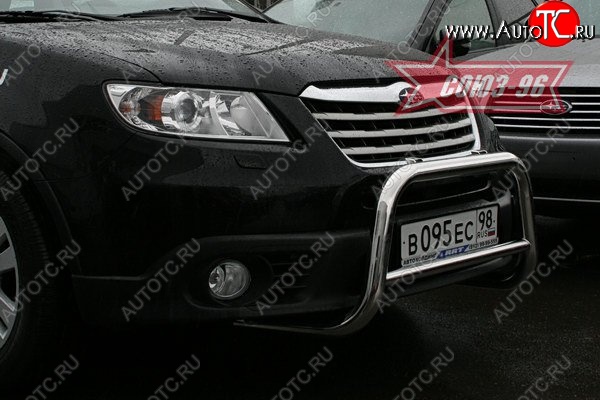 11 789 р. Защита переднего бампера Souz-96 (d60) Subaru Tribeca (2008-2014)  с доставкой в г. Воронеж