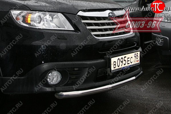 11 069 р. Защита переднего бампера одинарная Souz-96 (d60) Subaru Tribeca (2008-2014)  с доставкой в г. Воронеж
