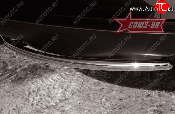 9 746 р. Защита заднего бампера Souz-96 (d42)  Subaru Tribeca (2005-2007)  с доставкой в г. Воронеж