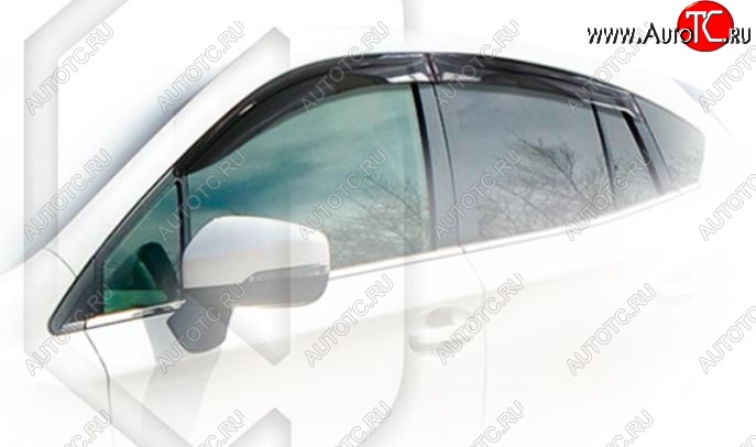 2 199 р. Дефлектора окон CA-Plastic Subaru XV GT/G24 дорестайлинг (2017-2021) (Classic полупрозрачный, Без хром.молдинга)  с доставкой в г. Воронеж