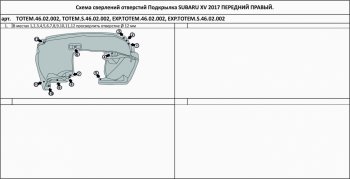 399 р. Правый подкрылок передний TOTEM Subaru XV GT/G24 дорестайлинг (2017-2021)  с доставкой в г. Воронеж. Увеличить фотографию 2