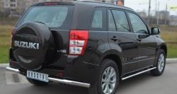 12 999 р. Одинарная защита заднего бампера из трубы диаметром 63 мм (5 дв.) SLITKOFF Suzuki Grand Vitara JT 5 дверей 2-ой рестайлинг (2012-2016)  с доставкой в г. Воронеж. Увеличить фотографию 4