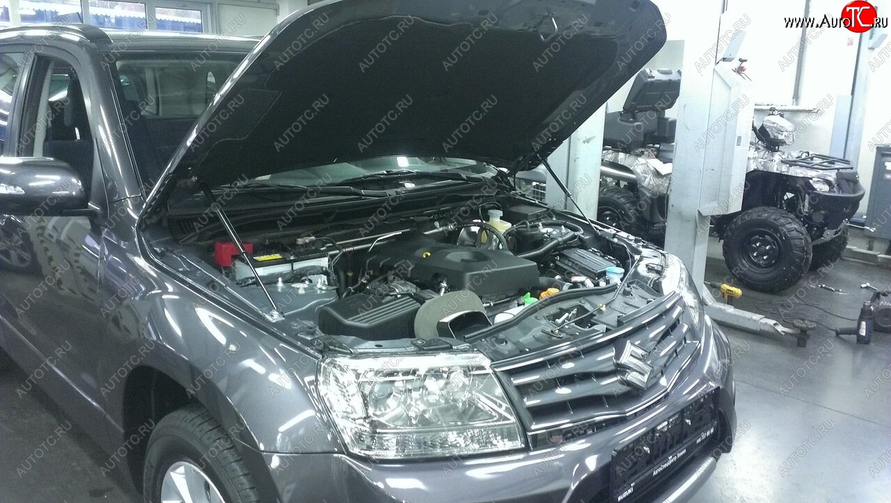2 049 р. Упоры капота Russtal Suzuki Grand Vitara JT 5 дверей 2-ой рестайлинг (2012-2016)  с доставкой в г. Воронеж
