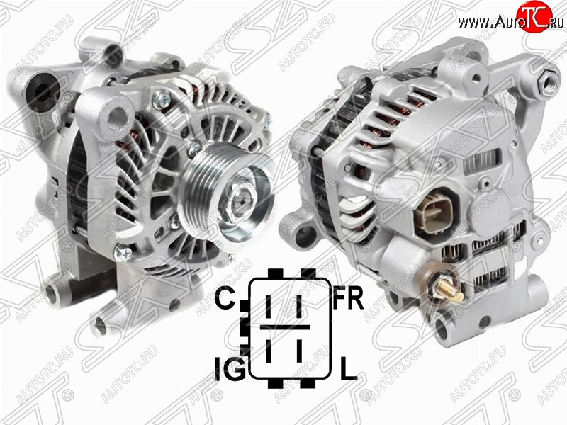 11 399 р. Генератор (JT 2.4, J24B, 2.0) SAT Suzuki SX4 JYB, JYA хэтчбэк дорестайлинг (2013-2016)  с доставкой в г. Воронеж