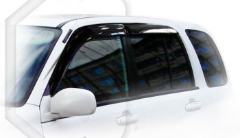 1 999 р. Дефлектора окон CA-Plastic  Suzuki Grand Vitara  3TD62, TL52 5 дверей (1997-2005) (серия Classic полупрозрачный, без хром. молдинга )  с доставкой в г. Воронеж. Увеличить фотографию 2