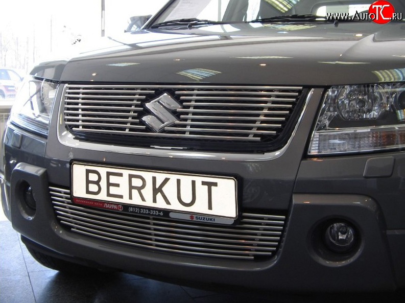 4 389 р. Декоративная вставка воздухозаборника (V2.4/3.2) Berkut Suzuki Grand Vitara JT 5 дверей дорестайлинг (2005-2008)  с доставкой в г. Воронеж